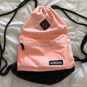 Adidas Pink Drawstring Backpack